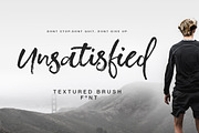 Unsatisfied Brush Font, a Script Font by Yasir Ekinci (Thumbnail 1 of 9)