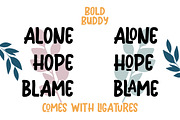 Bold Buddy - A Quirky Display Font, a Font by Soey Studio (Thumbnail 4 of 8)