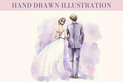 Watercolor Wedding Invite Set, a Marketing Template by Elena Naumchenkova (Thumbnail 2 of 4)