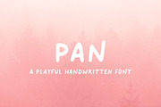 Pan // A Playful Handwritten Font, a Font by Megs Lang (Thumbnail 1 of 11)
