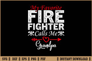 Favorite Firefighter Call Me Grandpa, an Illustration by Handy Arts Studio (Thumbnail 1 of 3)