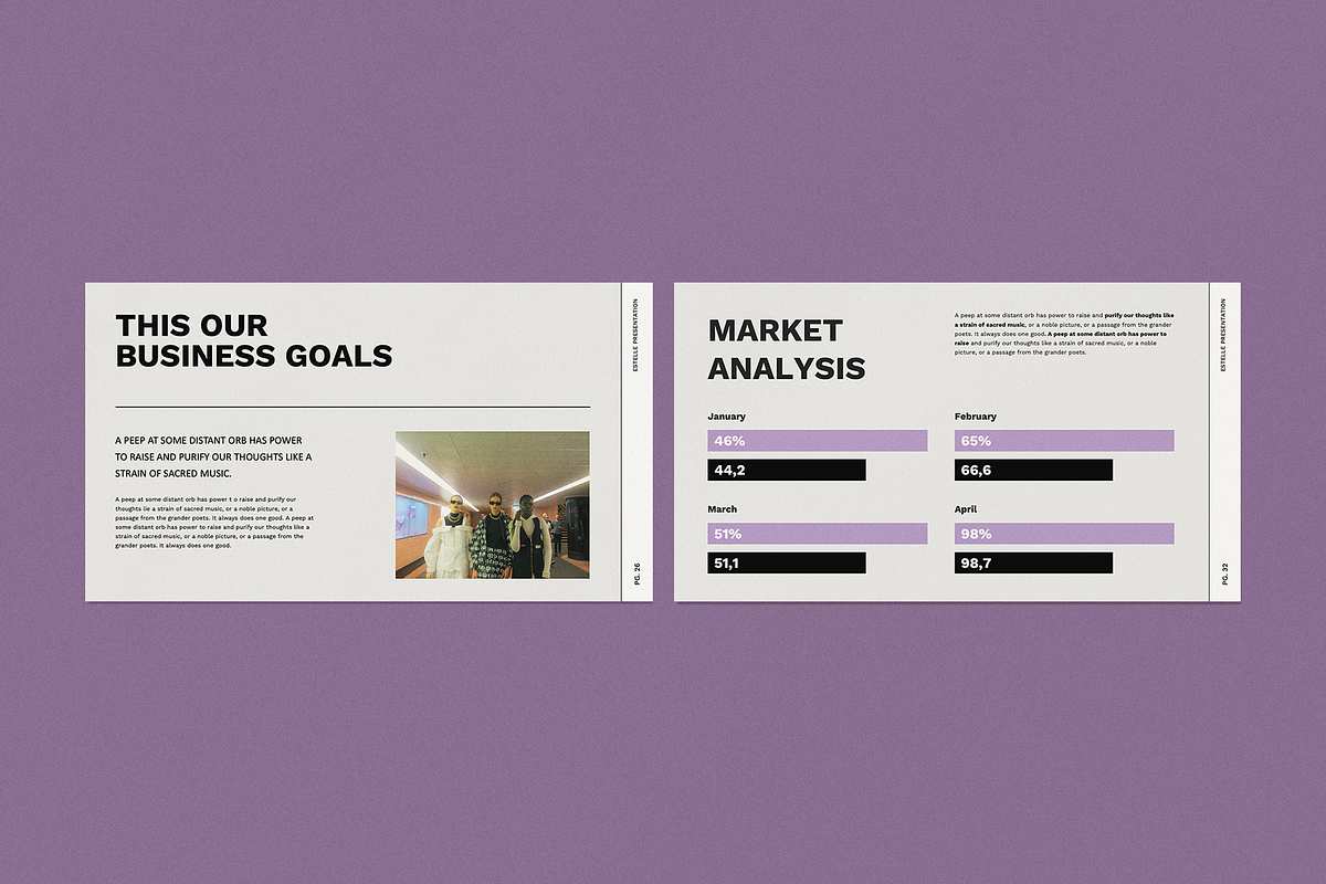 Estelle Pitchdeck - Powerpoint, a Presentation Template by Surotype (Photo 9 of 10)