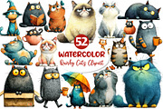 Quirky Cats Sublimation Clipart, an Illustration by Dream Creation (Thumbnail 1 of 5)