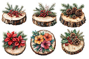 Christmas Wood Slice clipart, an Illustration by Designworld (Thumbnail 3 of 6)
