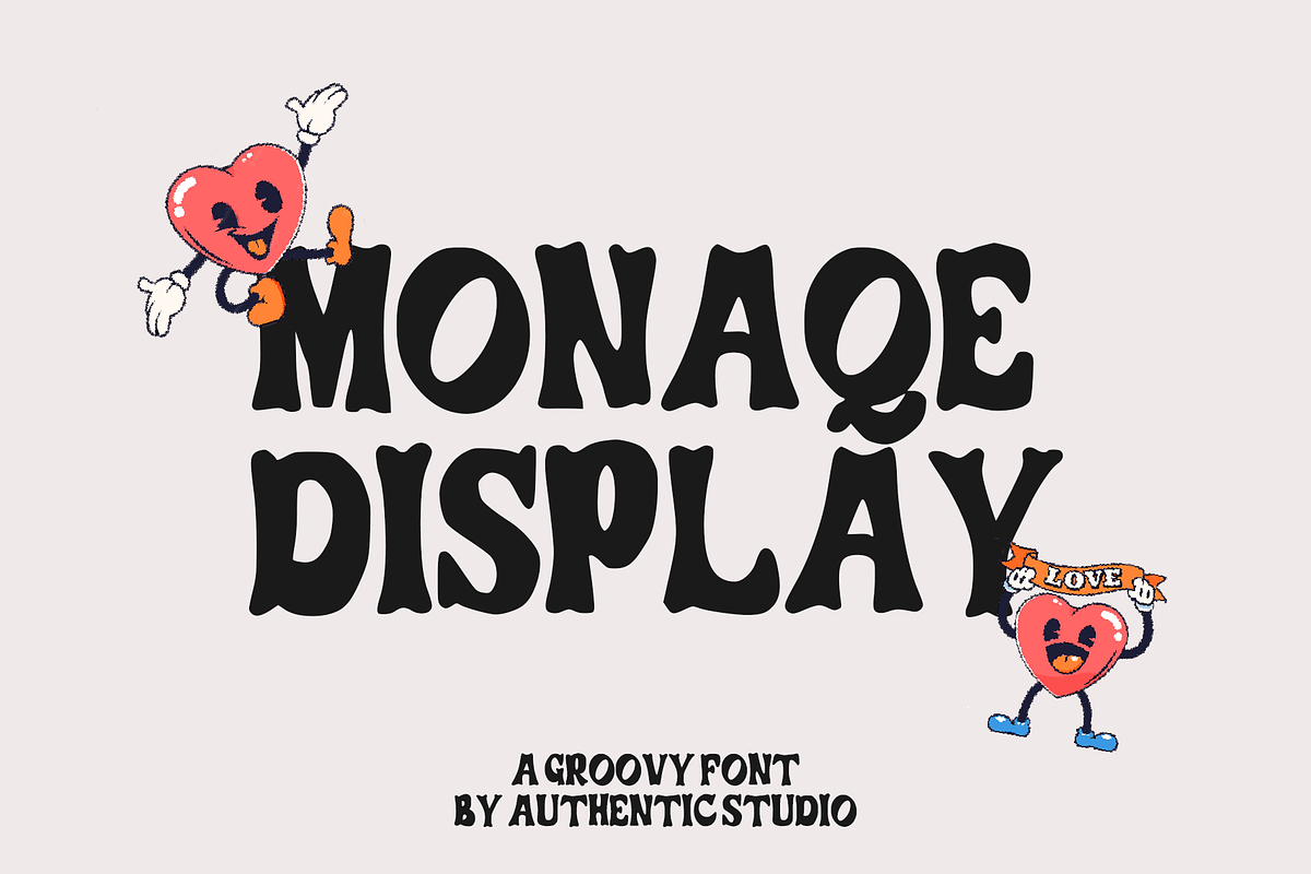 Monaqe Groovy Font, a Font by Authentic Studio (Photo 1 of 7)