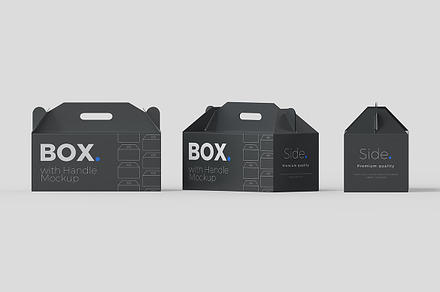 Box with handle Mockup, a Cups & Container Mockup by PrexTheme
