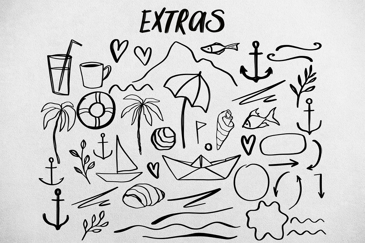 Salty Soul handwritten font sea, a Handwritten Font by Yuliya Derbisheva (Photo 8 of 15)
