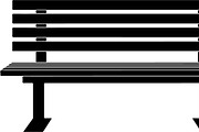 Park Bench Silhouette Vector Bundle, an Illustration by Designs_River (Thumbnail 9 of 16)
