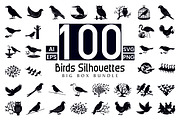 100 Birds Silhouette Bundle, an Illustration by Creative_View (Thumbnail 1 of 4)