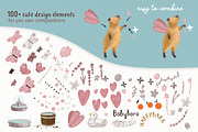 Adorable Capybaras clipart, an Animal Illustration by PenguinArtStudio (Thumbnail 5 of 7)