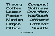 Gts Varine - Wide Display Font, a Sans Serif Font by Graptail (Thumbnail 10 of 14)