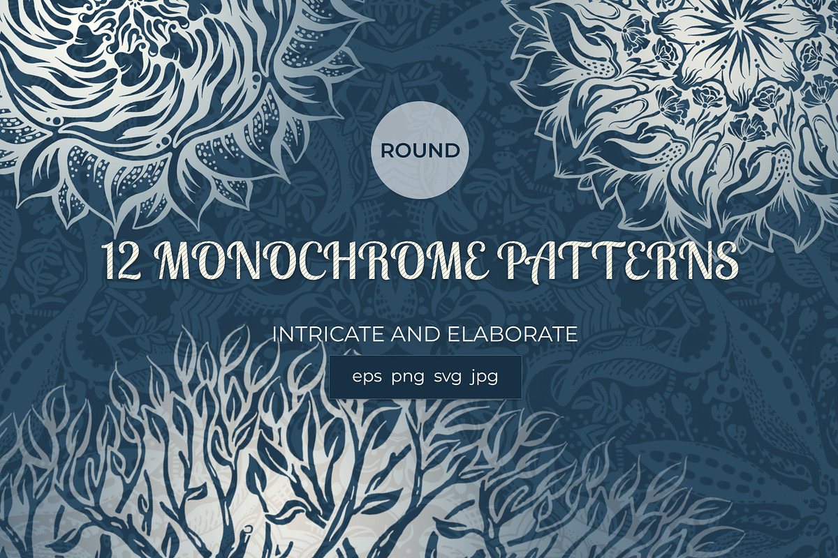 Round hand-drawn patterns, a Decorative Illustration by Bubert Art
