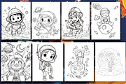 20 Astronaut Coloring Page, an Illustration by Eka Design (Thumbnail 2 of 2)