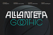 ERF Alanteta Gothic Geometric Font, a Font by Erifqizefont (Thumbnail 1 of 15)