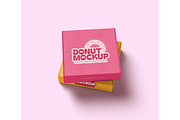Bakery box packaging mockup, a Packaging Mockup by Mockthethics. (Thumbnail 3 of 11)