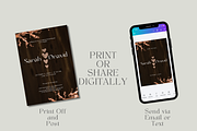 Chocolate Theme Wedding Invitation, an Invitation Template by InvitingStorys (Thumbnail 9 of 12)