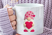 Yarn Crochet Valentines Gnome PNG, an Illustration by Dream Creation (Thumbnail 5 of 5)