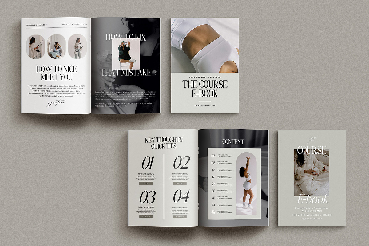 60 Page Wellness Coach Ebook Canva, a Presentation Template by Amaré Creative (Photo 6 of 7)