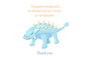 Dinosaurs clipart + Dino Alphabet, an Animal Illustration by ArtGiftsStudio (Thumbnail 6 of 6)