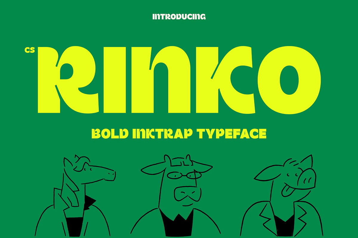 CS Rinko – Inktrap Font, a Sans Serif Font by Craft Supply Co. (Photo 1 of 8)