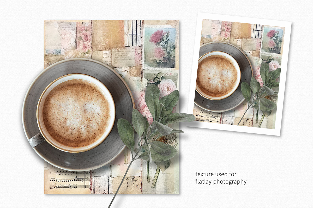 Vintage Pastel Collage Paintings, a Decorative Illustration by rileyBgraphics (Photo 5 of 6)