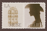 The Muses Vintage Snail Mail Stamps, an Object Graphic by Make Stories Studio (Thumbnail 3 of 10)