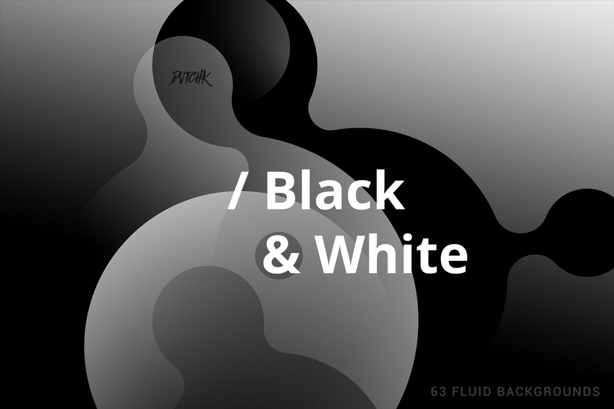 Black & White Soft Fluid Backgrounds, a Background Graphic by dvtchk (Photo 4 of 4)