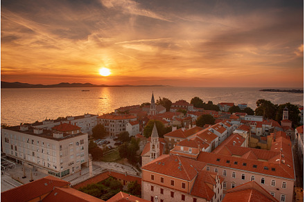 Top view of the Zadar, Croatia., an Architecture Photo by Nature and travel