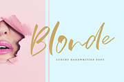 Blonde, a Script Font by Larin Type Co. (Thumbnail 1 of 8)