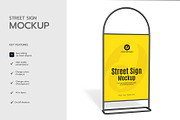 Street Sign Mockup Template, a Product Mockup by graphypix (Thumbnail 3 of 4)
