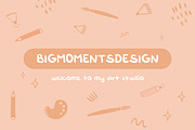 Artistic Handy Font - Handwritten, a Script Font by bigmomentsdesign (Thumbnail 9 of 14)