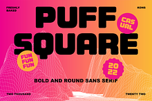 Puff Square – Casual Fun Fonts