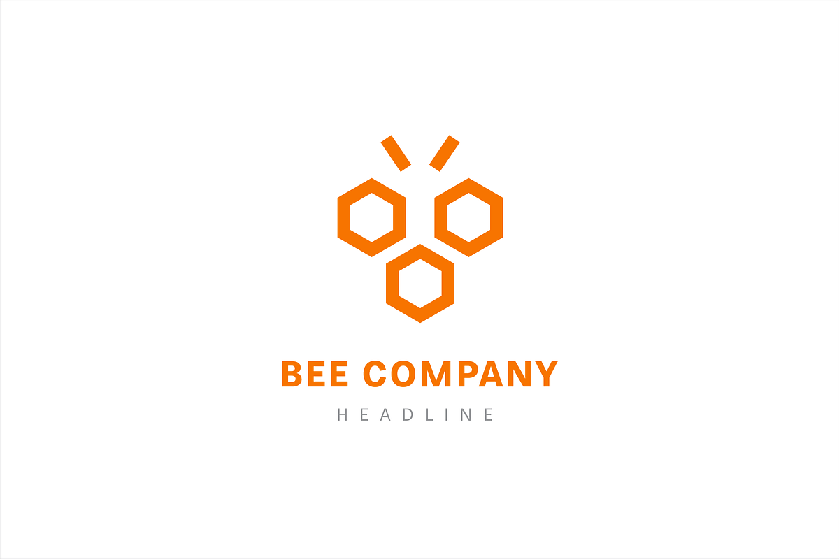 Bee company logo template., a Branding & Logo Template by Anton Akhmatov (Photo 3 of 3)