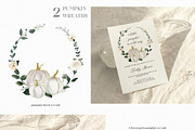White & Gold Watercolor Pumpkins, a Texture Illustration by Backyard Rose (Thumbnail 8 of 11)