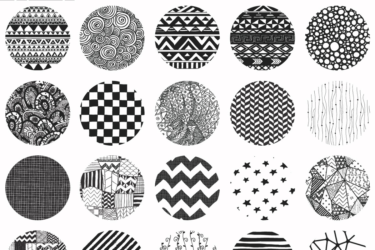 60% OFF! 50 Hand-Drawn Patterns preview 3