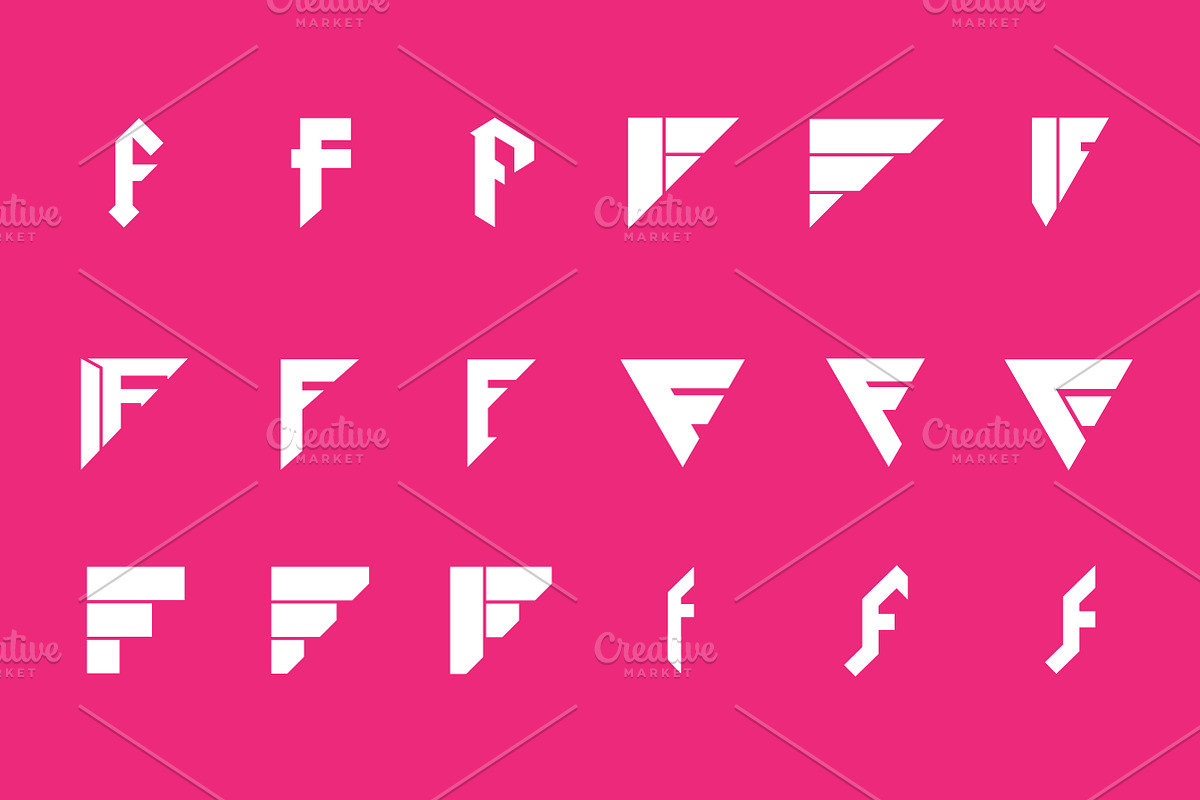 18 F Letter Logos - Vector & Mock-Up, a Branding & Logo Template by Multiple (Photo 4 of 5)