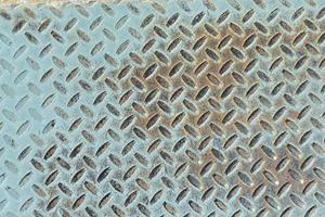 Painted, Rusty, Diamond Plate Textur