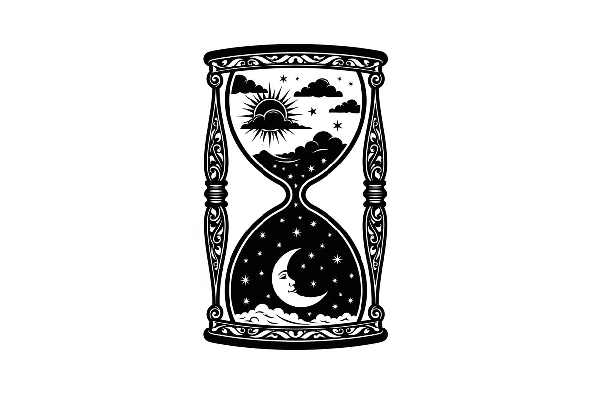 Celestial Sun Moon Hourglass Bundle, an Illustration by Gaye Art (Photo 14 of 31)