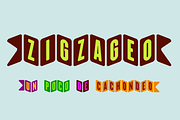 Zigzageo -3 fonts-, a Sans Serif Font by deFharo (Thumbnail 3 of 5)