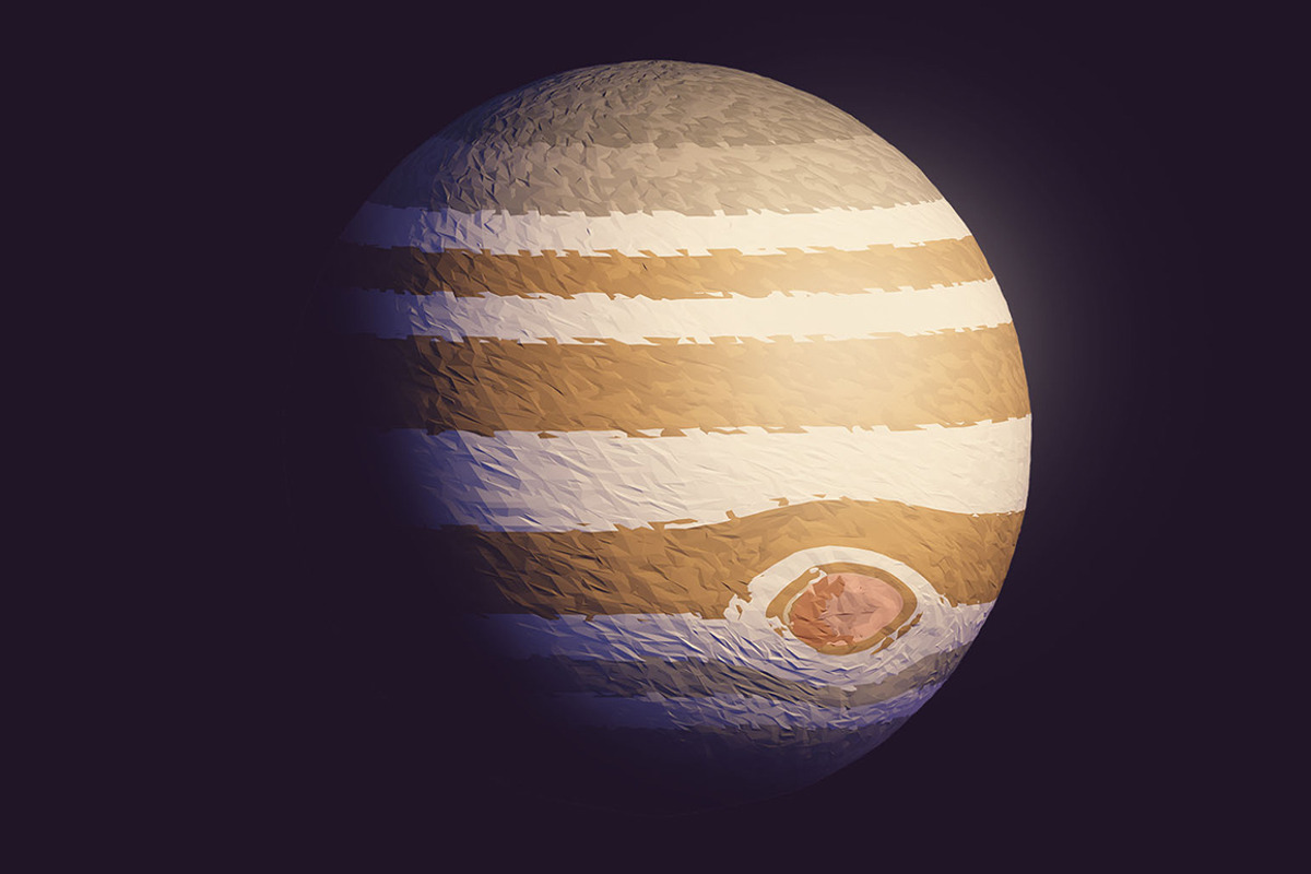 Polygonal style Solar System, an Object Graphic by Toocha design (Photo 5 of 5)