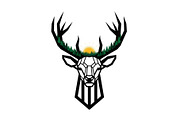 Artistic Geometric Deer Head Bundle, an Illustration by yasushie (Thumbnail 25 of 31)