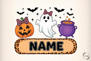 Custom name Halloween png, an Illustration by Craft Nest