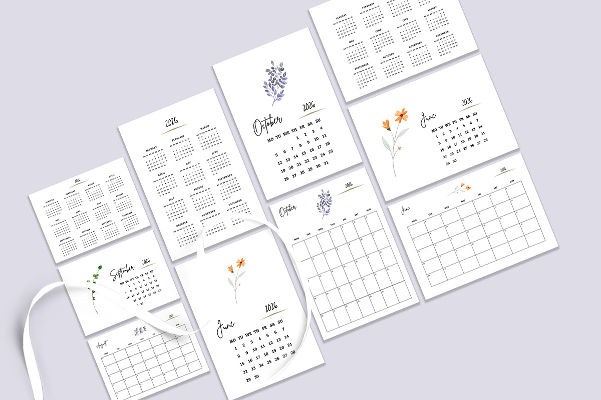 Calendar Template/Calendar 2026, a Stationery Template by Design Zone (Photo 3 of 8)