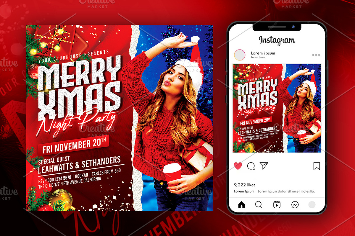 Christmas Flyer Bundle, a Flyer Template by Artonix (Photo 9 of 10)
