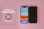 Set of iPhone 11 PRO Mockups, an iPhone Mockup by StyleMockups (Thumbnail 4 of 13)