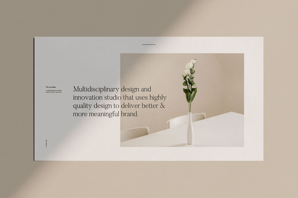 KALINA - Powerpoint Brand Guidelines, a Presentation Template by Elokka Std. (Photo 3 of 9)