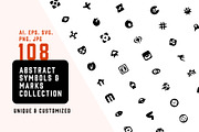 Abstract Symbols & Marks Collection, a Graphic by Graphicsfuel (Thumbnail 1 of 14)