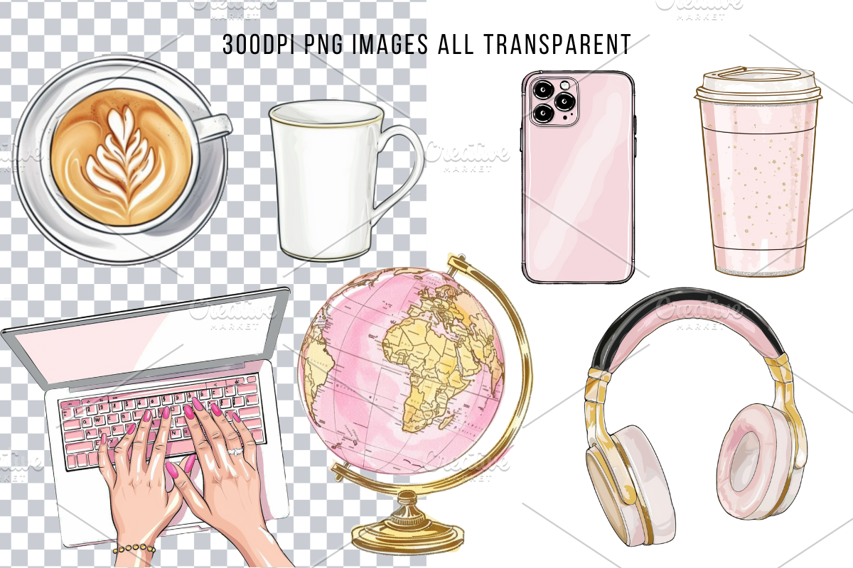 Girl Boss Clipart, Boss Babe Clipart, a Decorative Illustration by Paper Artsthetics (Photo 2 of 3)
