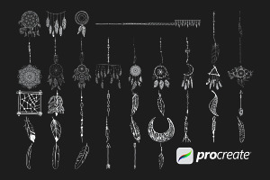 Dreamcatchers Set 2 Procreate Brush