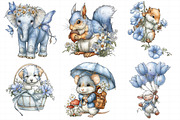 Whimsical Spring Animal Clipart Bund, an Illustration by Daily.Designs (Thumbnail 6 of 7)